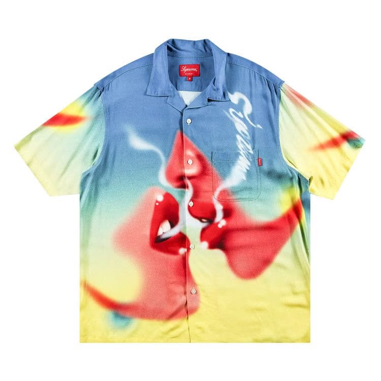 Supreme Blow Back Rayon Shorts-Sleeve Shirt Multicolor