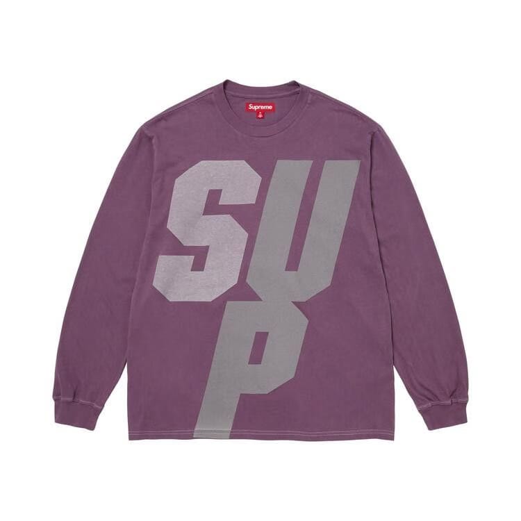 Supreme Reflective Long-Sleeve Top Purple