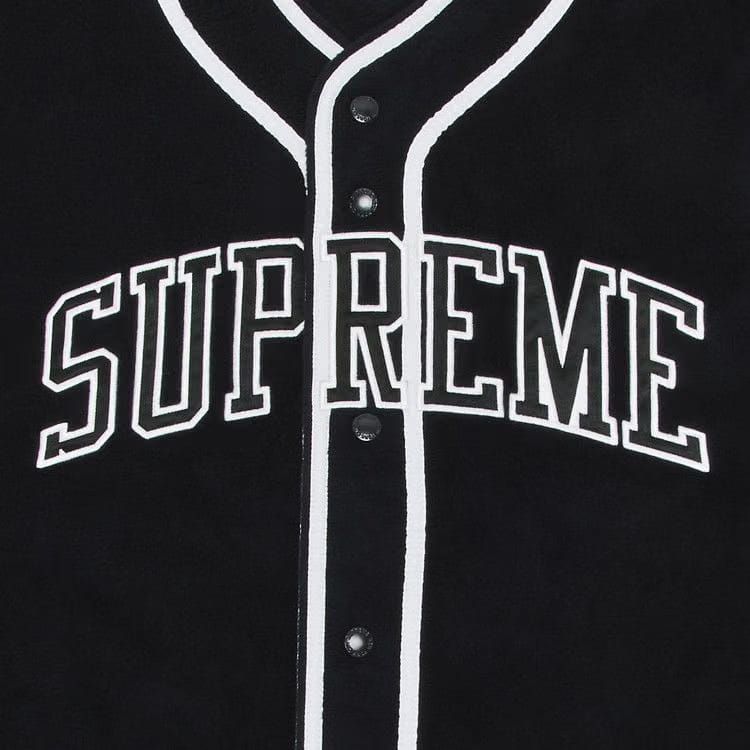 Supreme Polartec Baseball Jersey Black