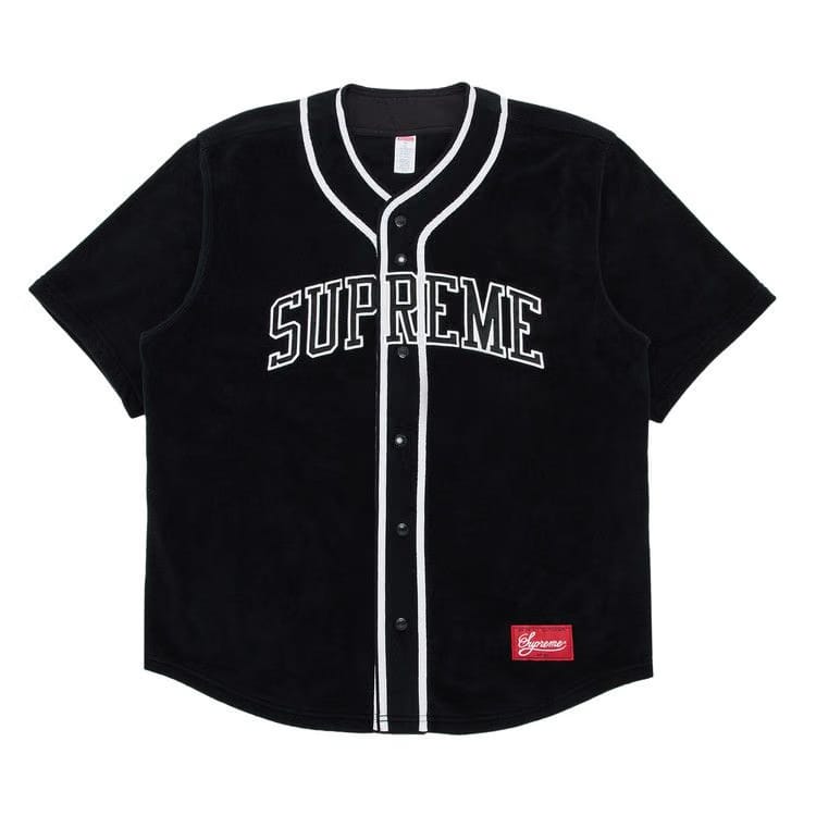 Supreme Polartec Baseball Jersey Black