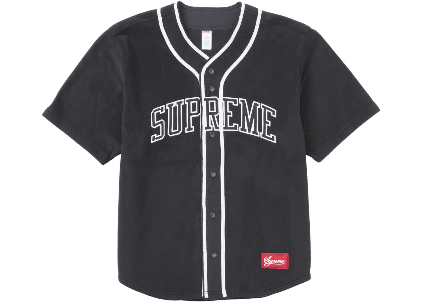 Supreme Polartec Baseball Jersey Black