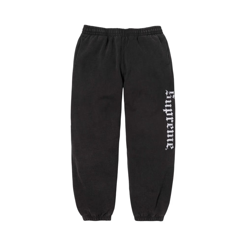 Supreme Washed Old English Sweatpant Black