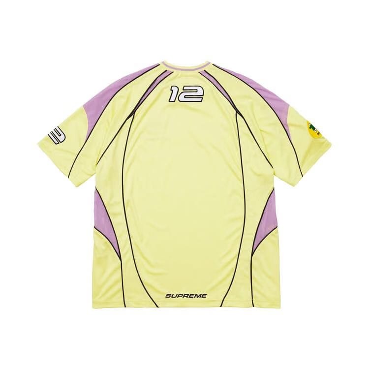 Supreme Piping Soccer Jersey Pale Yellow