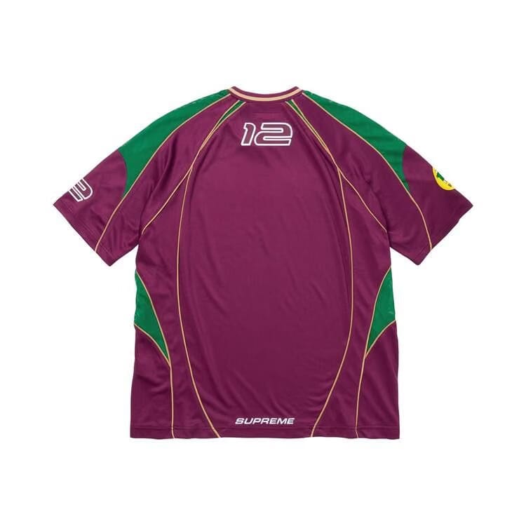 Supreme Piping Soccer Jersey Raspberry