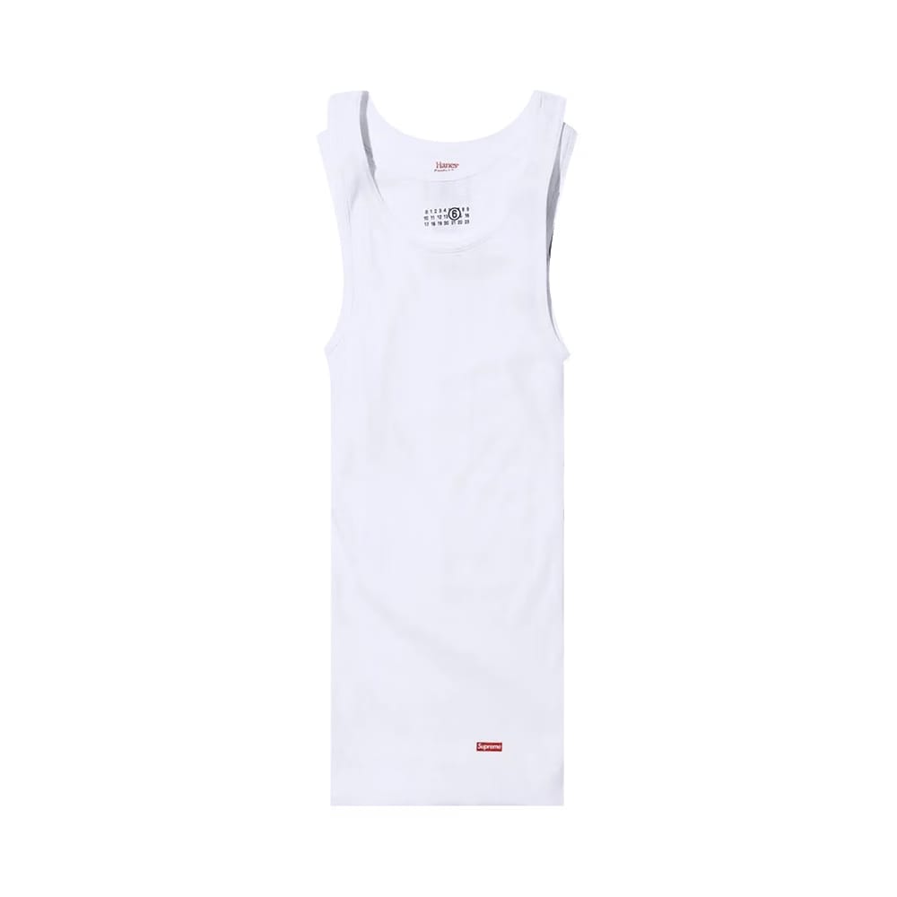 Supreme x MM6 Maison Margiela Tagless Tank Top (1 Pack) White