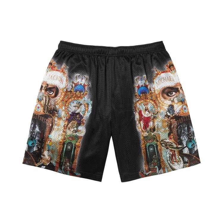 Supreme Michael Jackson Dangerous Mesh Shorts Black