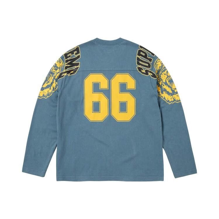 Supreme Mascot Long-Sleeve Football Top Slate