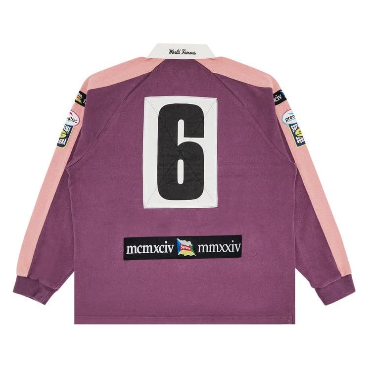 Supreme Chest Stripe Rugby Purple