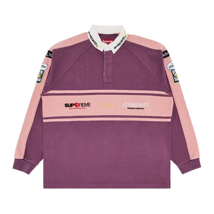 Supreme Chest Stripe Rugby Purple