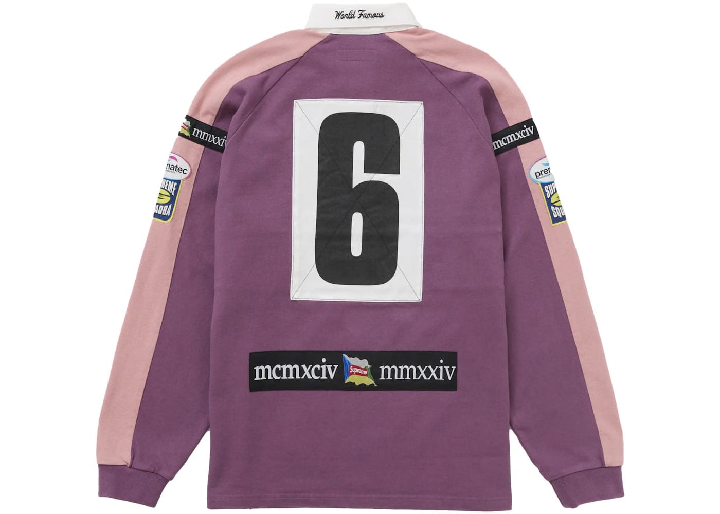 Supreme Chest Stripe Rugby Purple