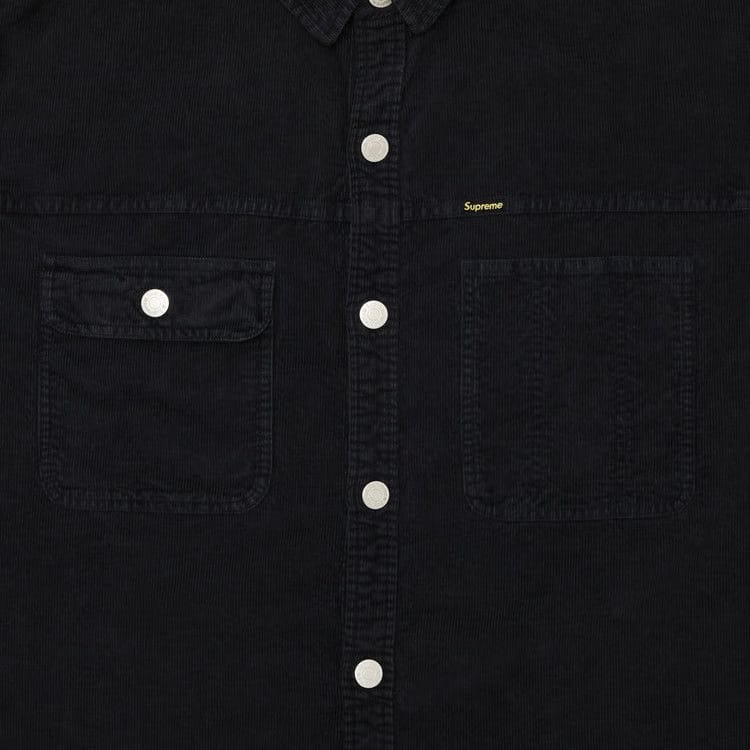 Supreme Washed Corduroy Shirt Black
