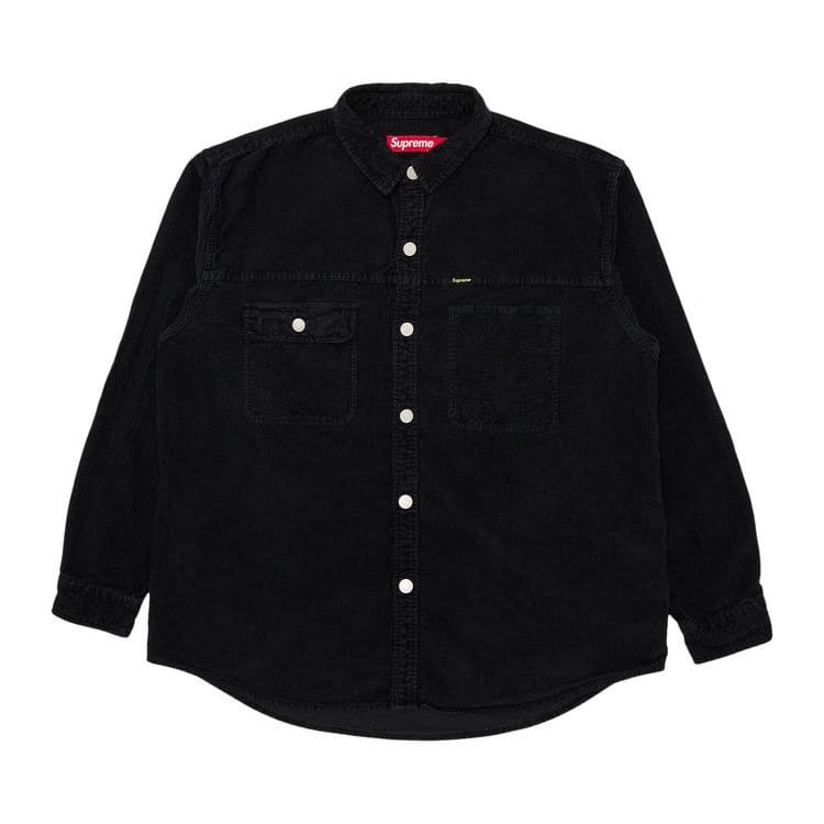 Supreme Washed Corduroy Shirt Black