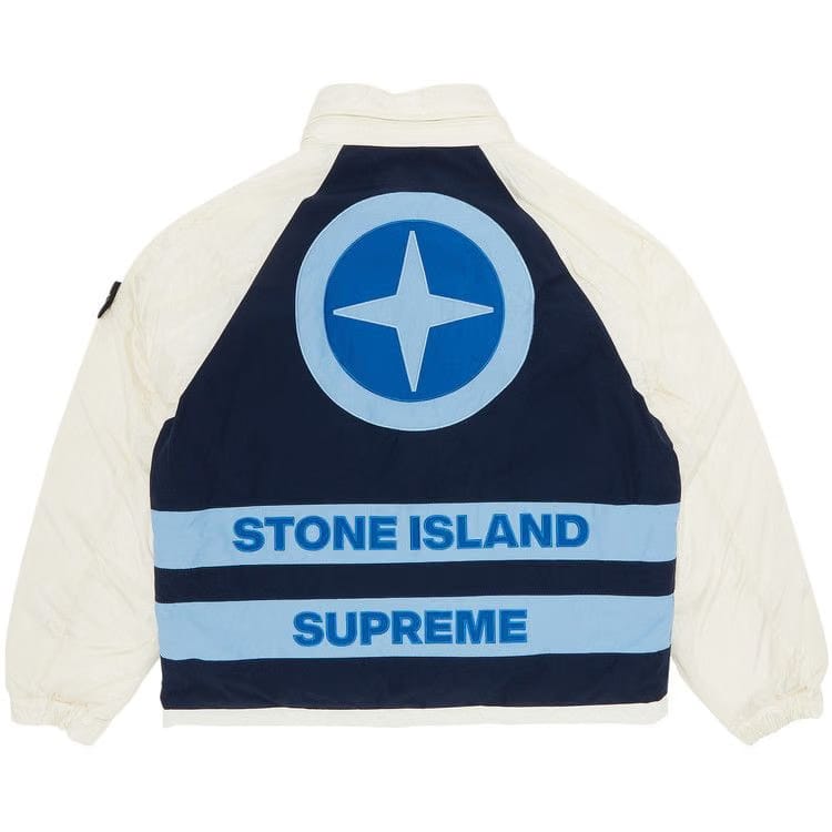 Supreme x Stone Island Reversible Down Puffer Jacket White