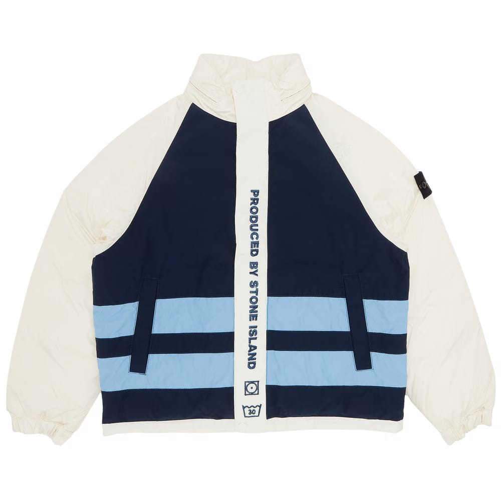 Supreme x Stone Island Reversible Down Puffer Jacket White