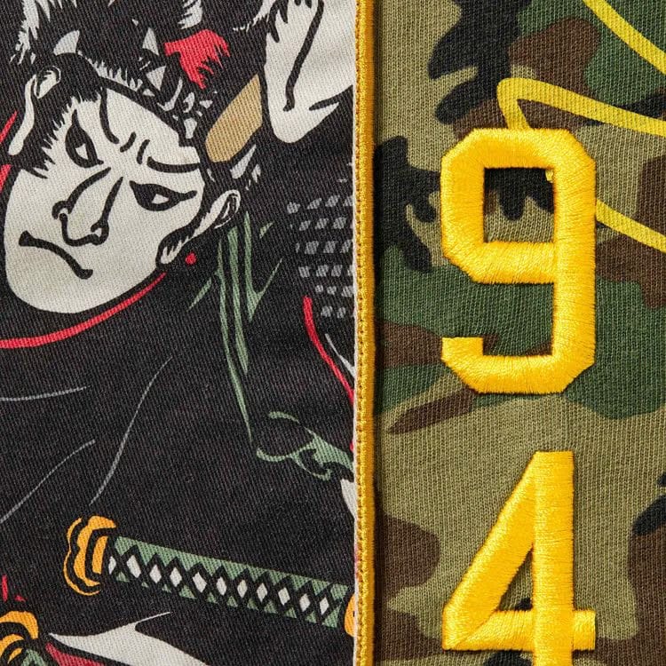 Supreme Crane Shorts-Sleeve Top Woodland Camo