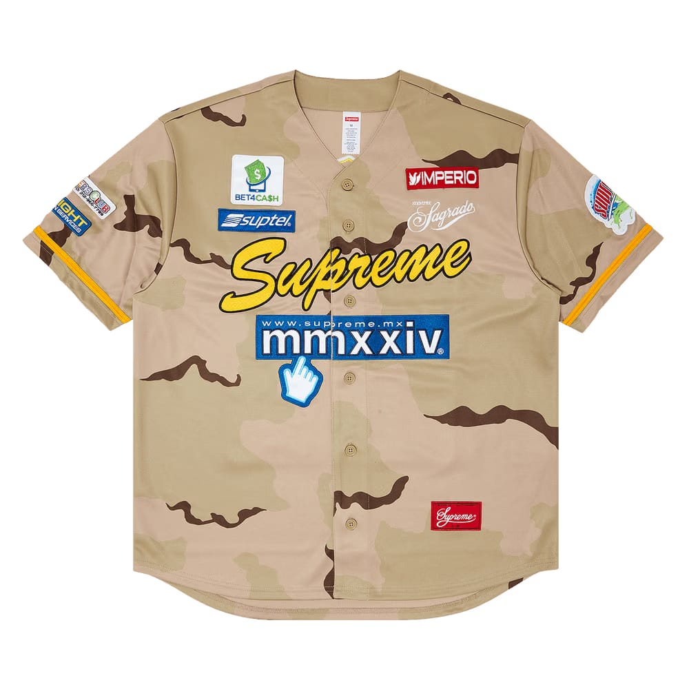 Supreme Chosen One Baseball Jersey Desert Camo