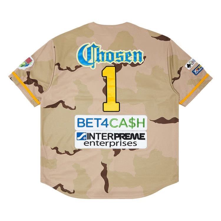Supreme Chosen One Baseball Jersey Desert Camo