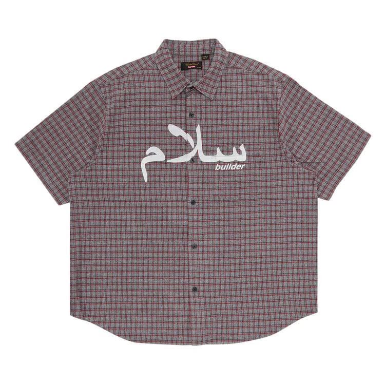Supreme x UNDERCOVER Shorts-Sleeve Flannel Shirt Grey Plaid