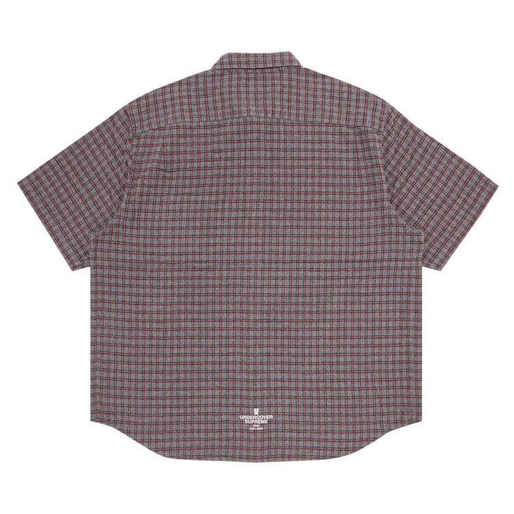 Supreme x UNDERCOVER Shorts-Sleeve Flannel Shirt Grey Plaid