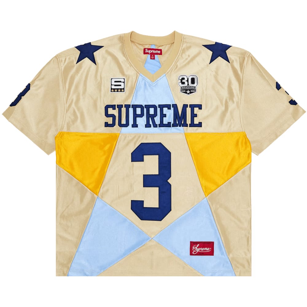 Supreme Star Football Jersey Gold