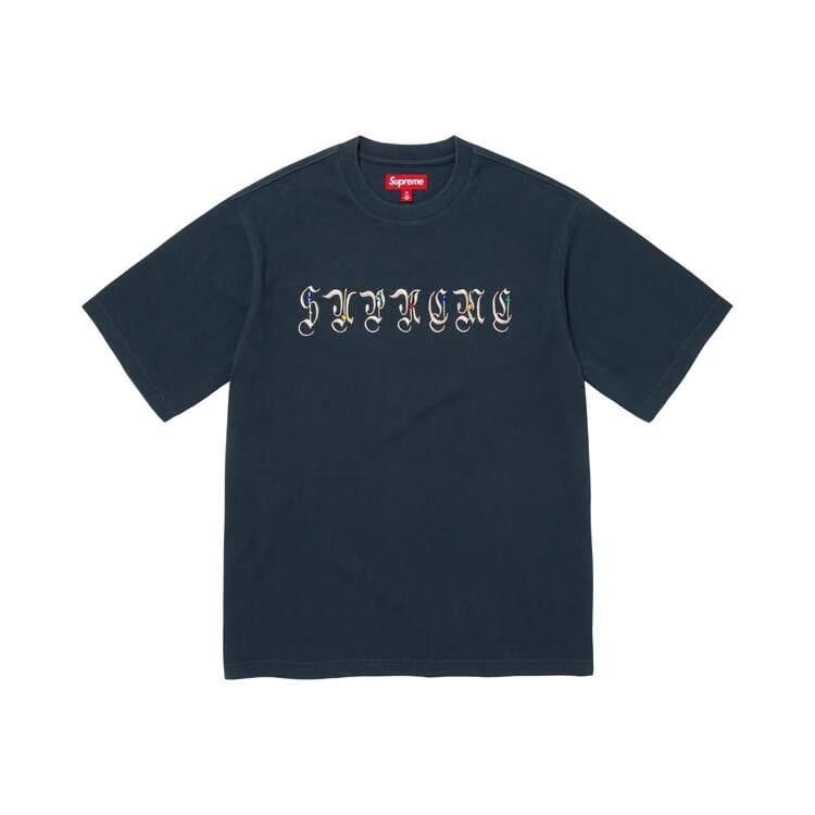Supreme Aoi Gems Shorts-Sleeve Top Navy