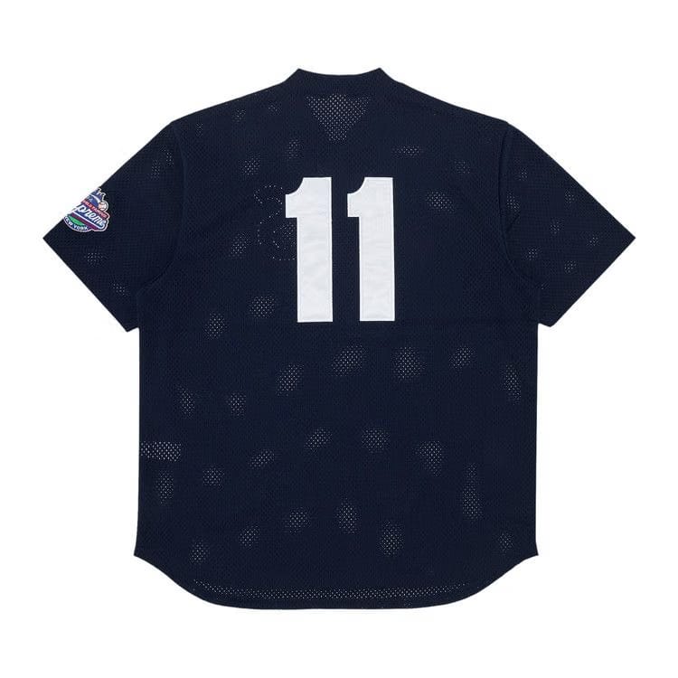 Supreme S Logo Baseball Henley Navy