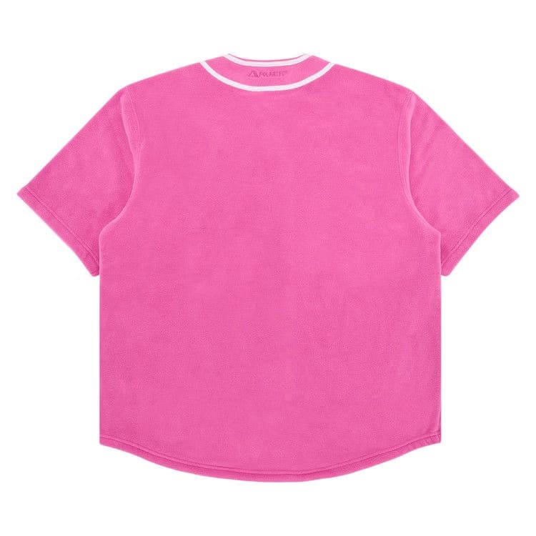 Supreme Polartec Baseball Jersey Pink