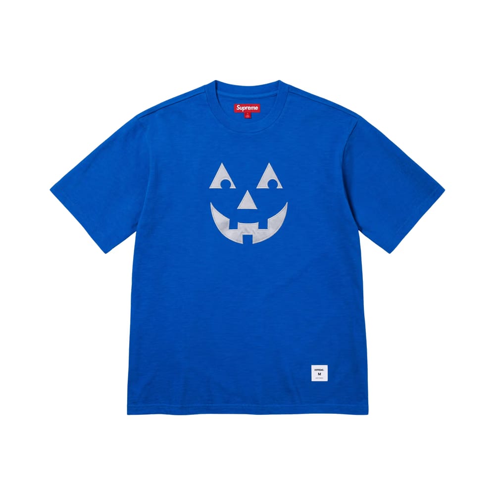 Supreme Pumpkin Shorts-Sleeve Top Blue