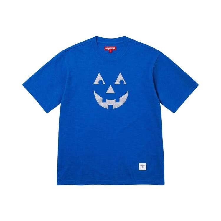 Supreme Pumpkin Shorts-Sleeve Top Blue