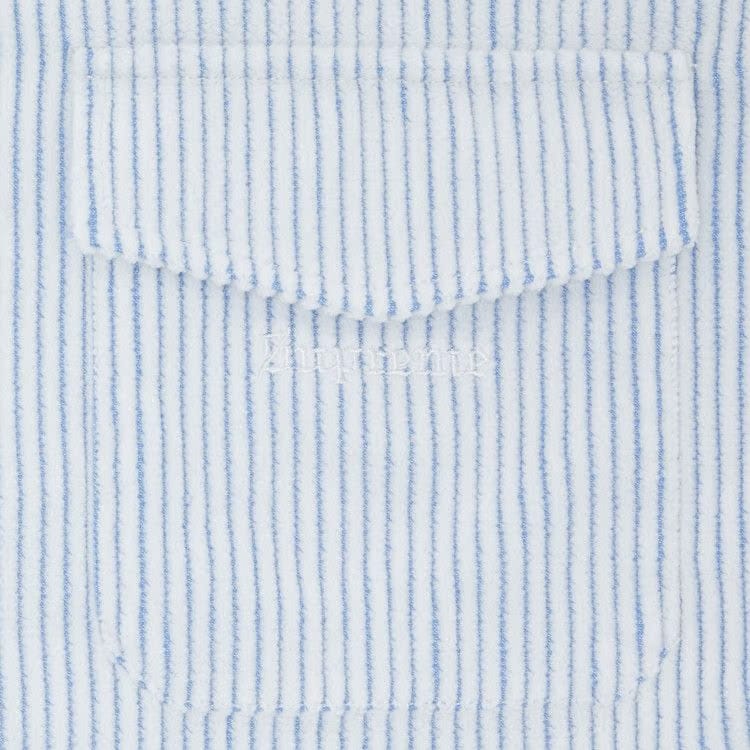 Supreme 2-Tone Corduroy Zip Up Shirt White