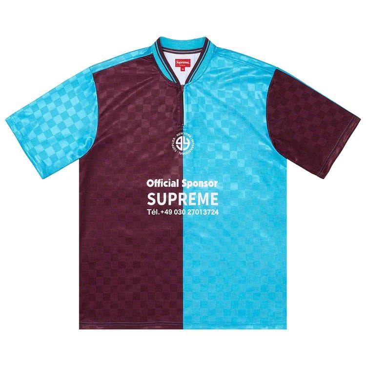 Supreme Split Soccer Jersey Burgundy