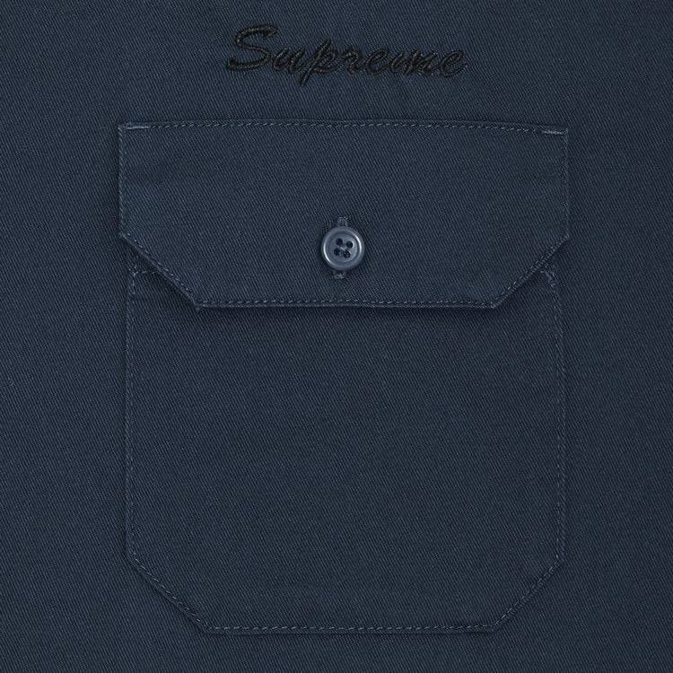 Supreme Snow White Work Shirt Light Navy