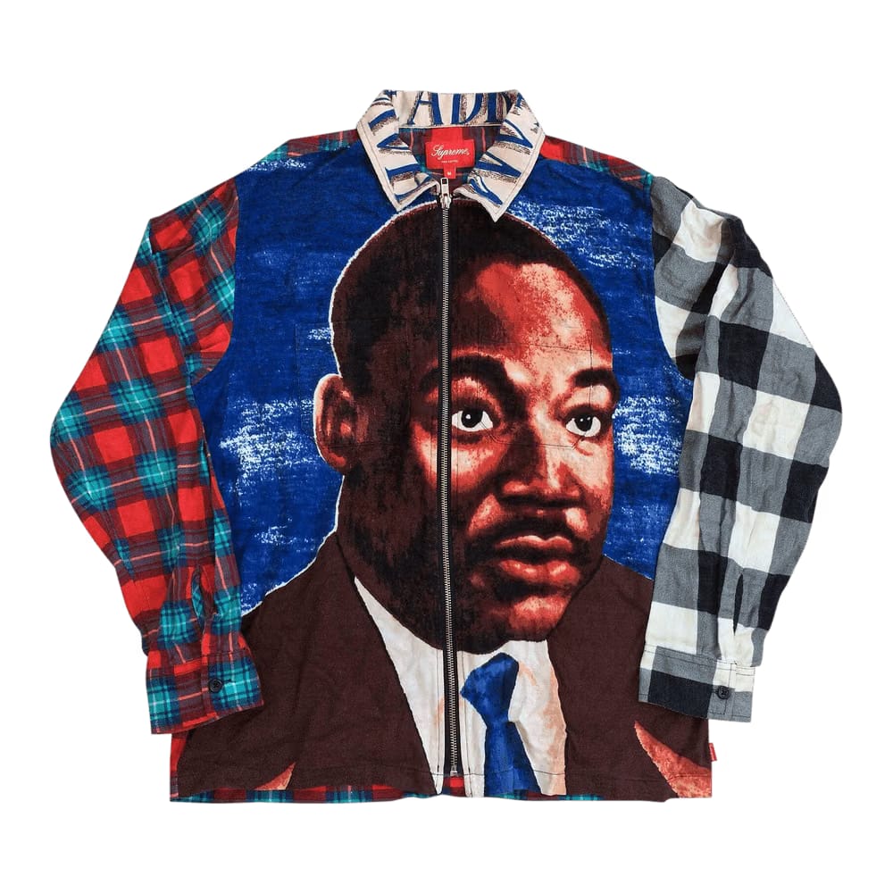 Supreme MLK Zip Flannel Shirt Multi