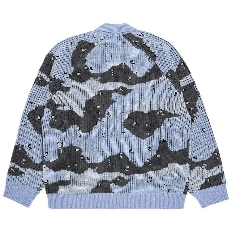 Supreme Small Box Polo Sweater Blue Camo