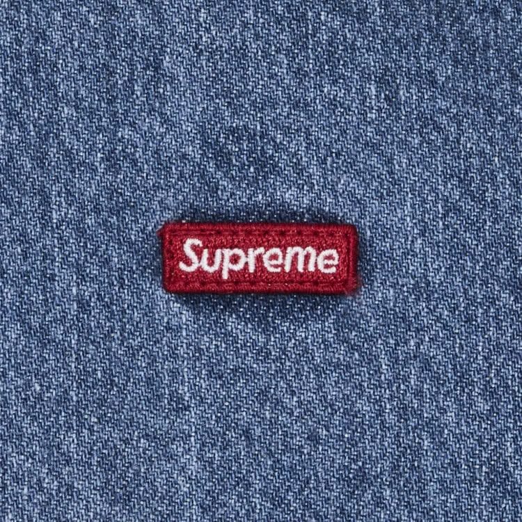 Supreme Small Box Denim Shirt Washed Indigo