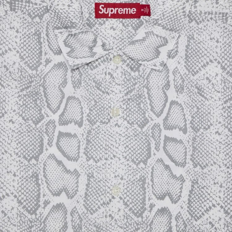 Supreme Snake Shorts-Sleeve Shirt White