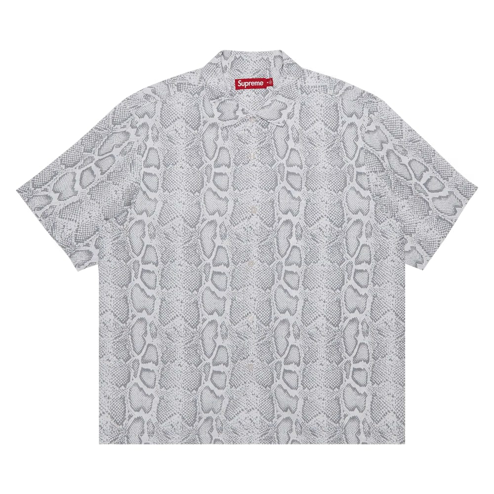 Supreme Snake Shorts-Sleeve Shirt White