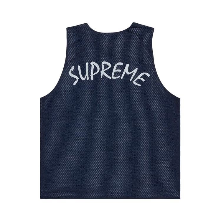 Supreme Mustang Reversible Basketball Jersey Navy