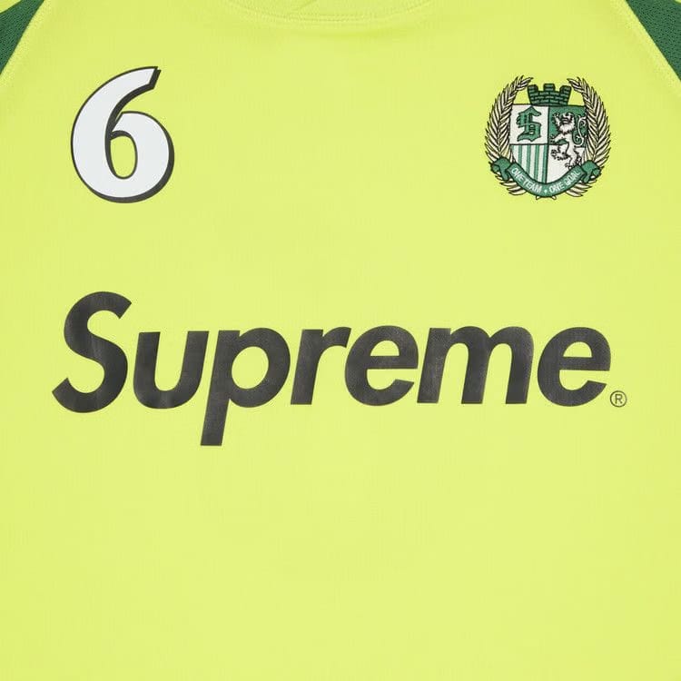 Supreme Hooded Soccer Jersey Bright Green