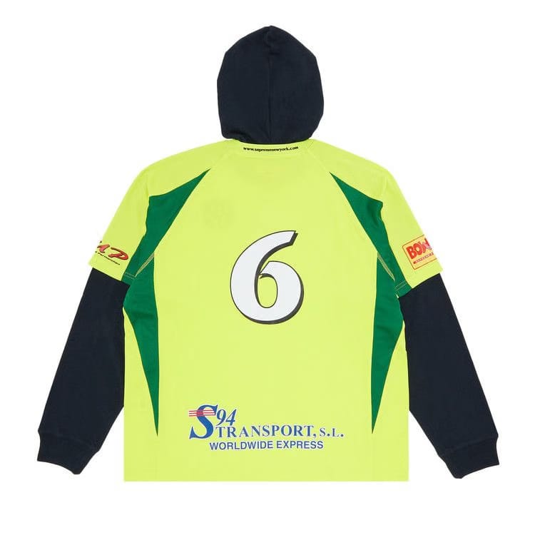 Supreme Hooded Soccer Jersey Bright Green
