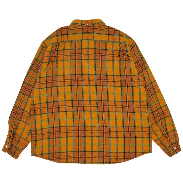 Supreme Pullover Plaid Flannel Shirt Gold