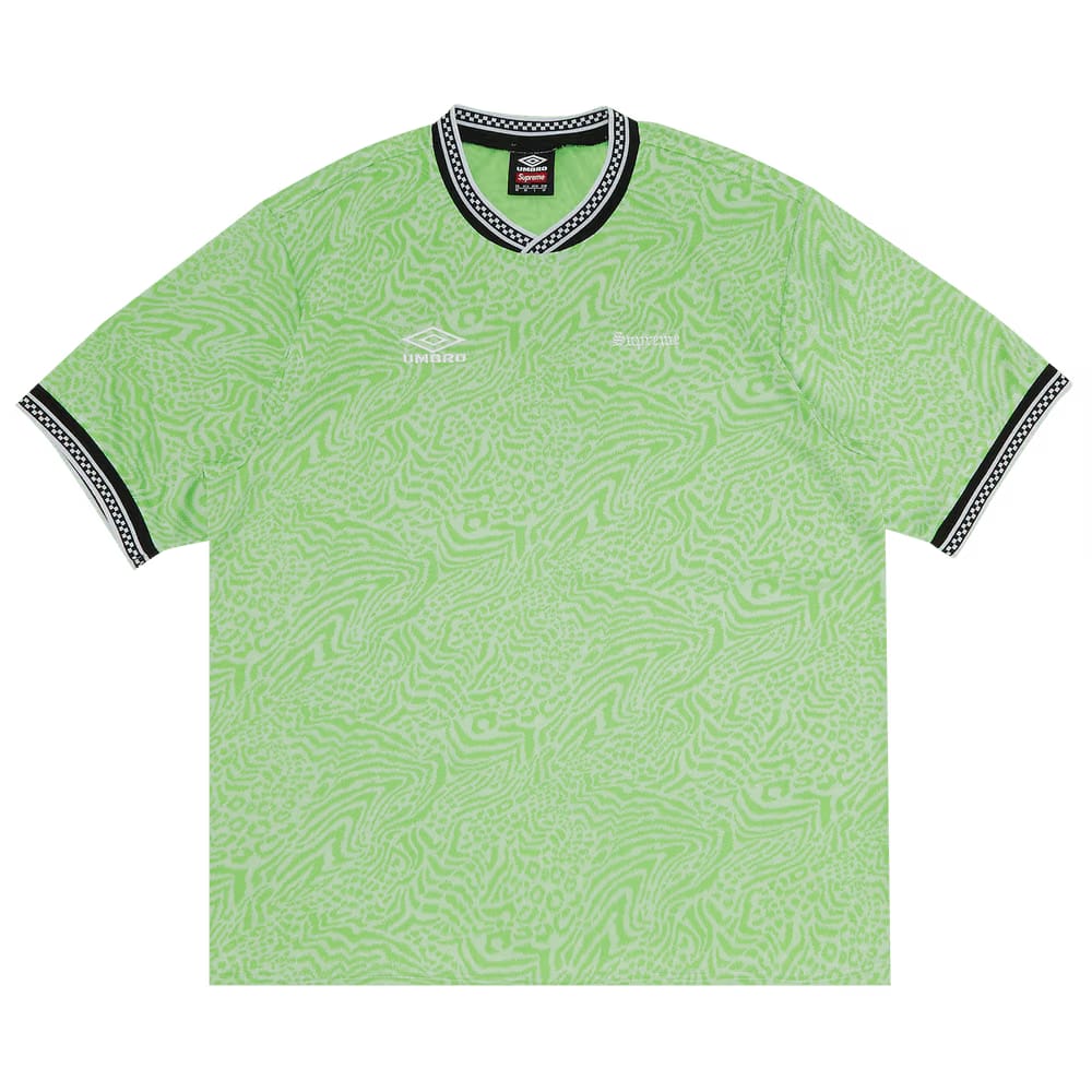 Supreme x Umbro Jacquard Animal Print Soccer Jersey White