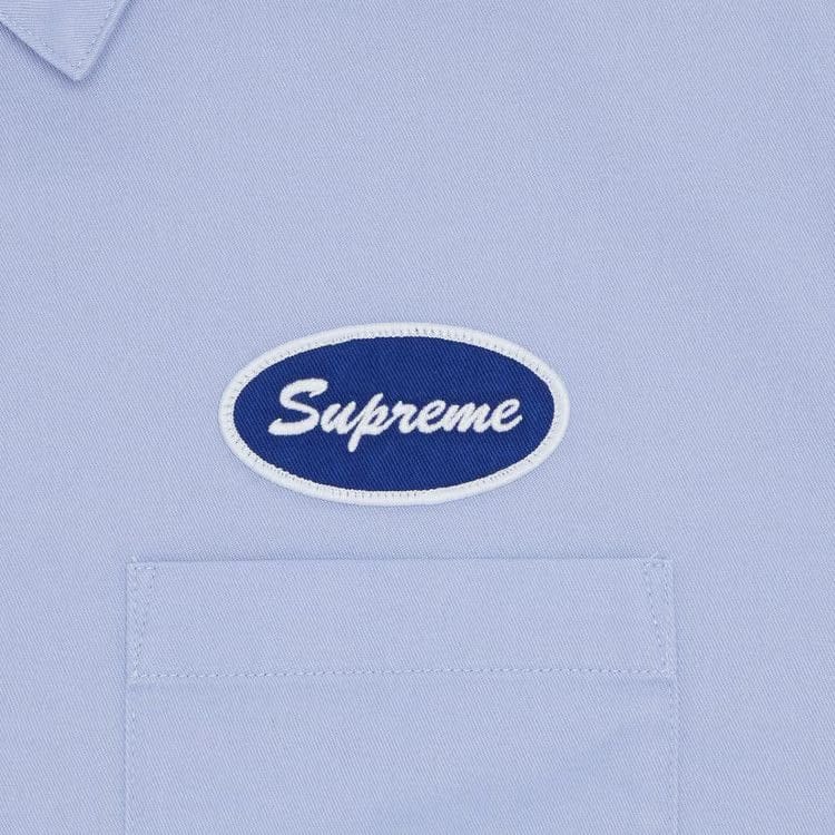 Supreme Thermal Sleeve Work Shirt Light Blue