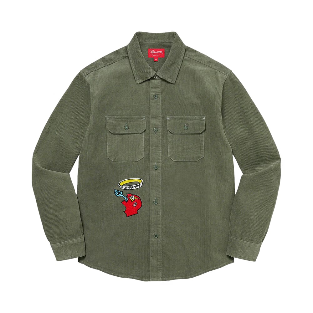 Supreme Gonz Corduroy Work Shirt Dusty Green