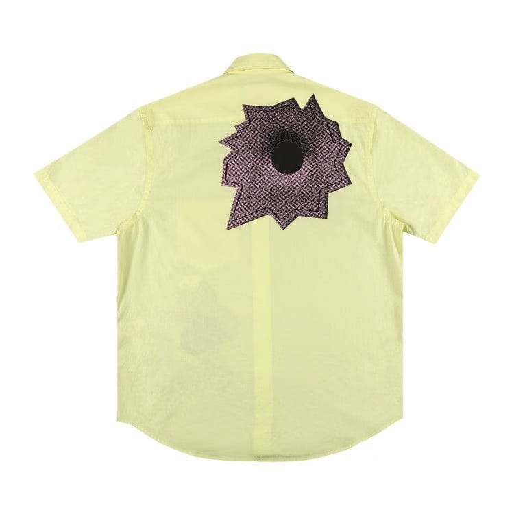 Supreme x Nate Lowman Shorts-Sleeve Shirt Pale Yellow