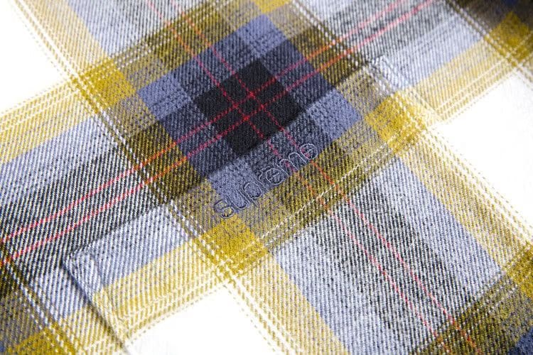 Supreme Brushed Plaid Flannel Shirt Natural