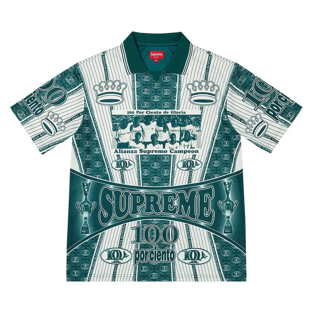 Supreme Por Ciento Soccer Jersey Green