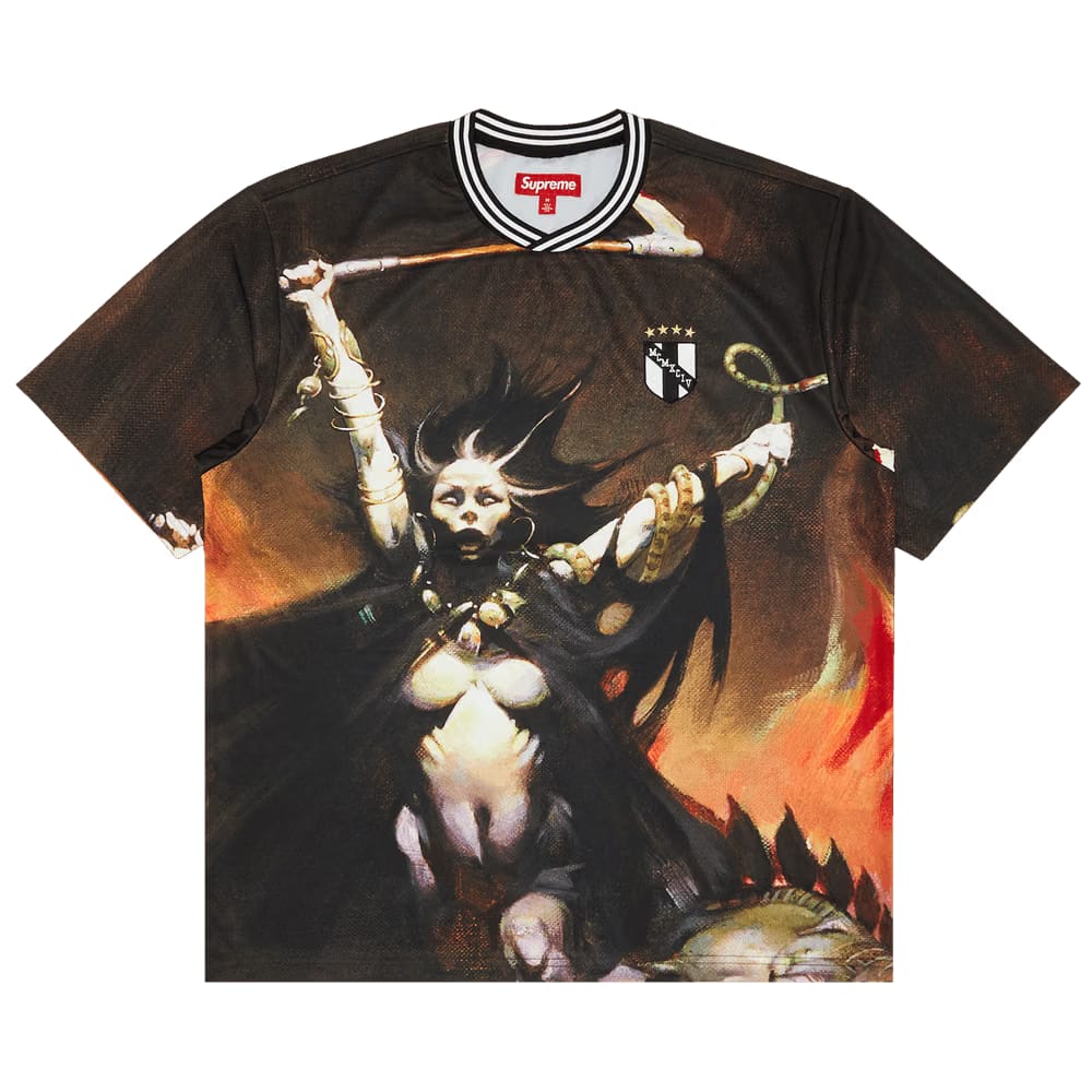 Supreme x Frank Frazetta Soccer Jersey Woman With Scythe