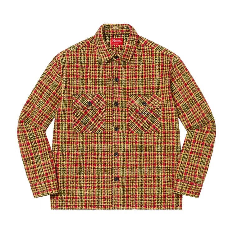 Supreme Heavy Flannel Shirt Gold