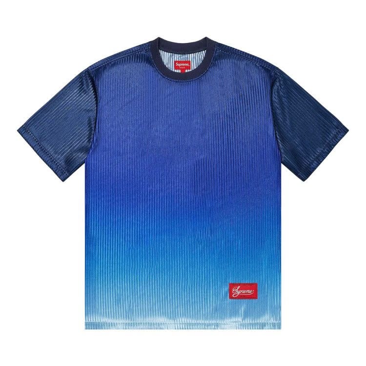 Supreme Gradient Mesh Stripe Jersey Royal Blue
